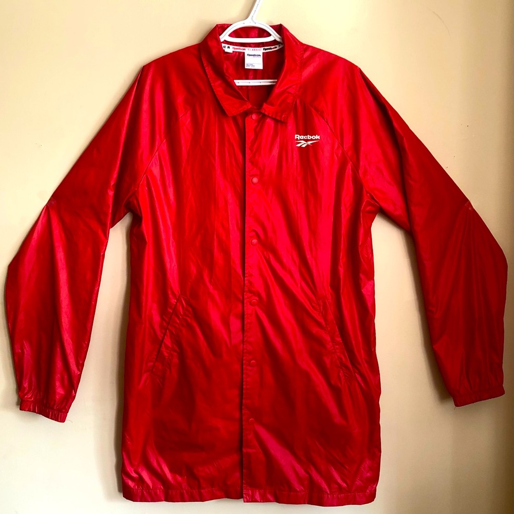REEBOK LONG THIN RAIN JACKET *RARE*